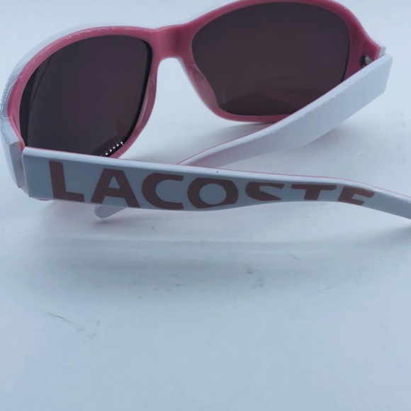 Lacoste White/Pink Sunglasses